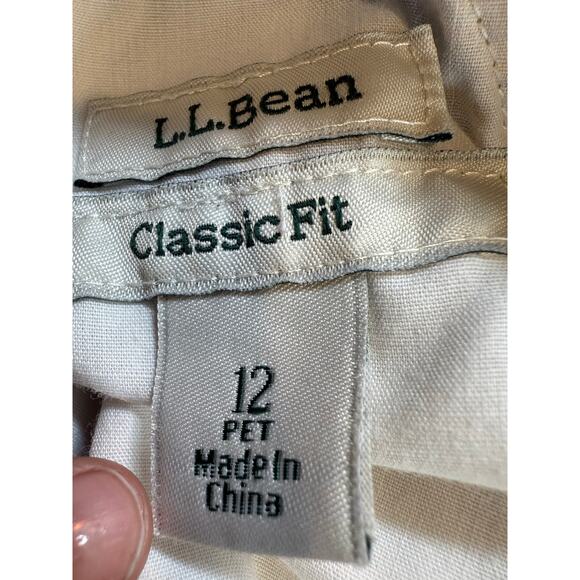 L.L. Bean Classic Fit Corduroy Pants Women’s 12P Tan Stretch Excellent Condition - Picture 7 of 10